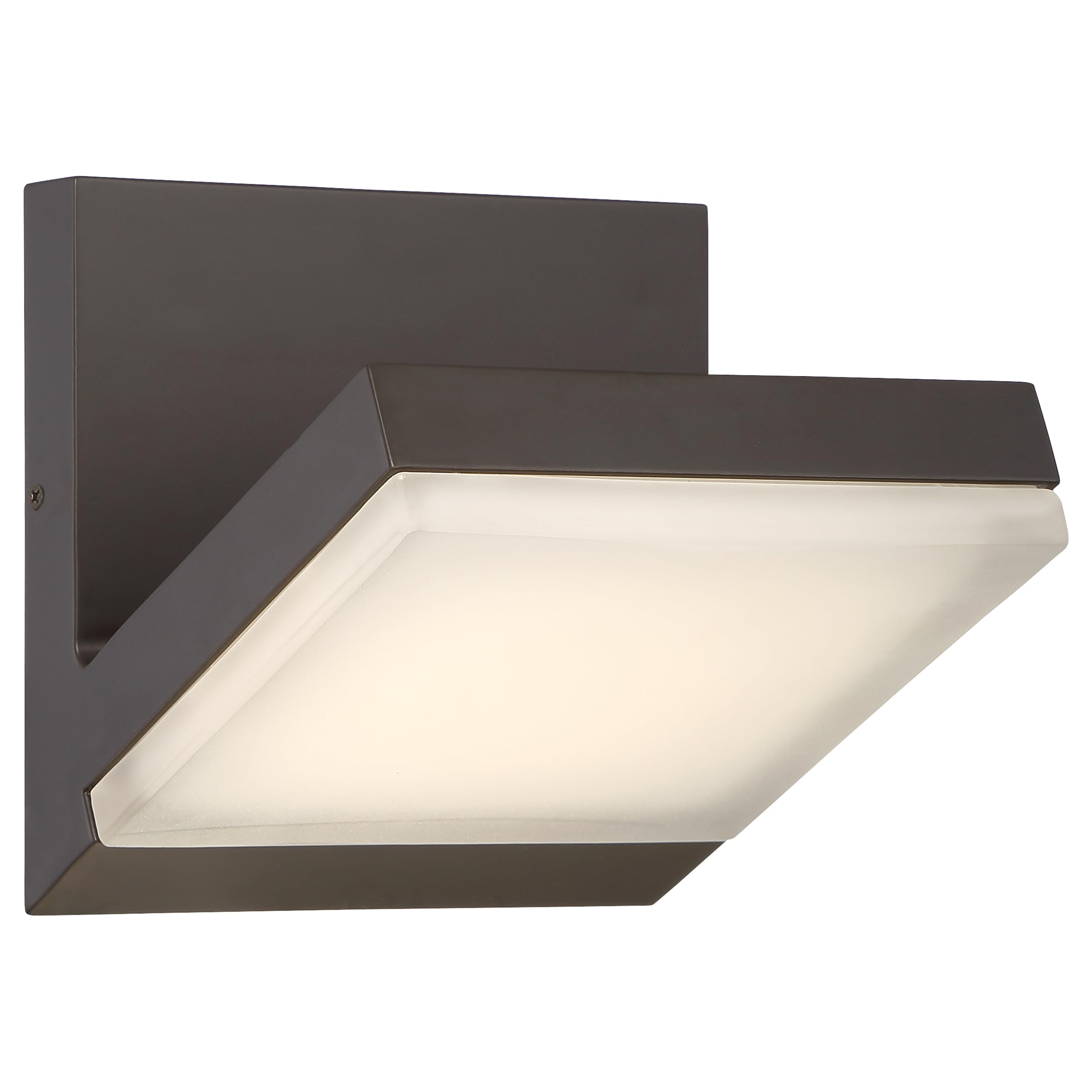 GEORGE KOVACS P1259-143-L 6-inch LED Outdoor Wall Sconce Light Fixture - Oil Rubbed Bronze Finish - 22W Energy Efficient - Weather Resistant for Porch, Patio & Entryway Lighting