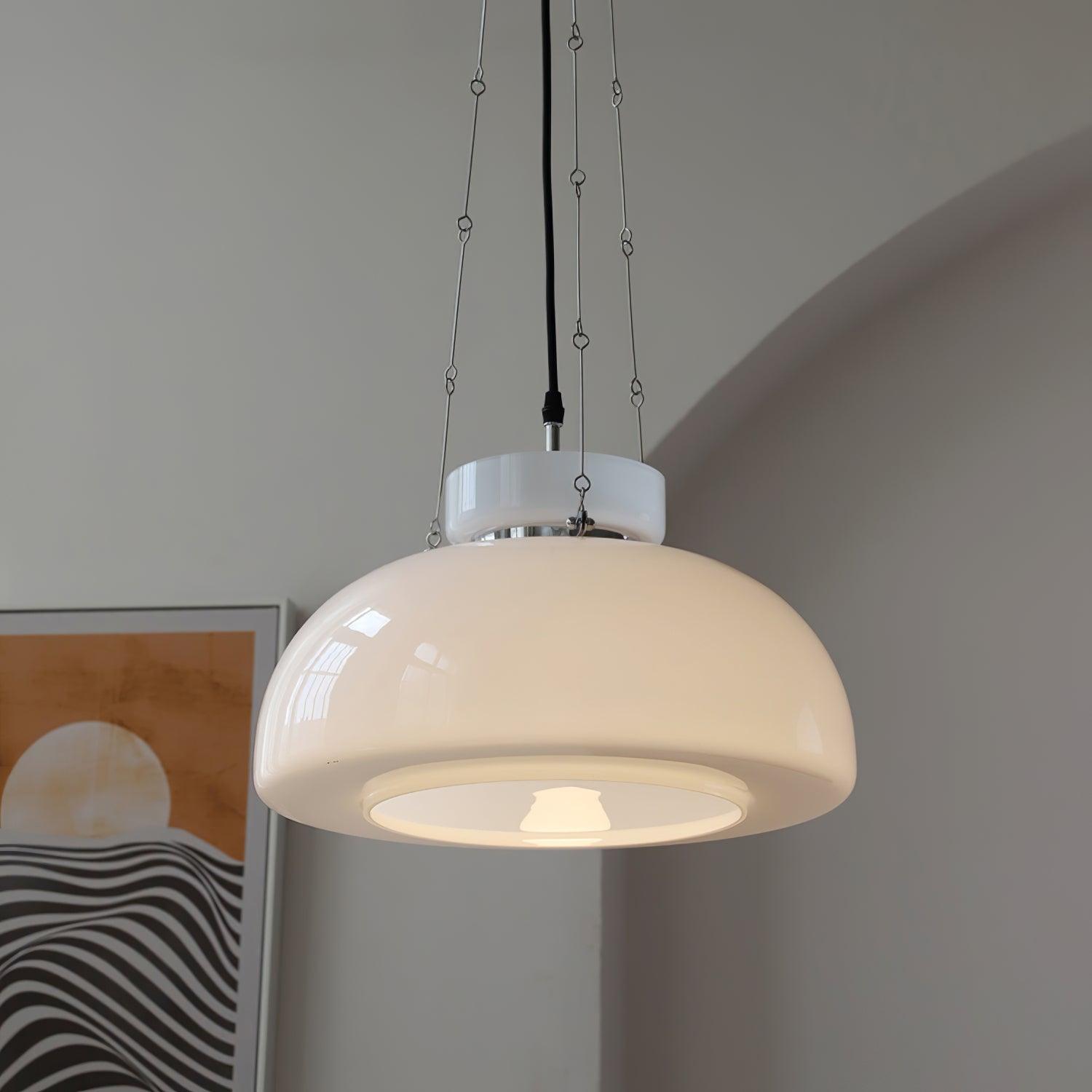 Modern Mack Pendant Light - Industrial Style Hanging Ceiling Lamp for Kitchen Island, Dining Room & Bedroom - Adjustable Height & Vintage Edison Bulb Compatibility