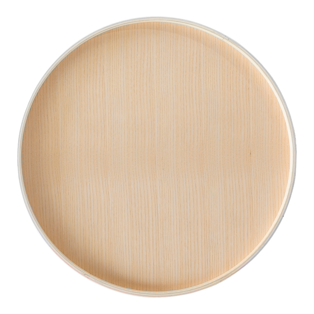 Softline Drum Pouf Tray - Versatile Ottoman Storage Tray for Living Room, Bedroom, or Nursery - Perfect for Holding Remote Controls, Books, and Decor