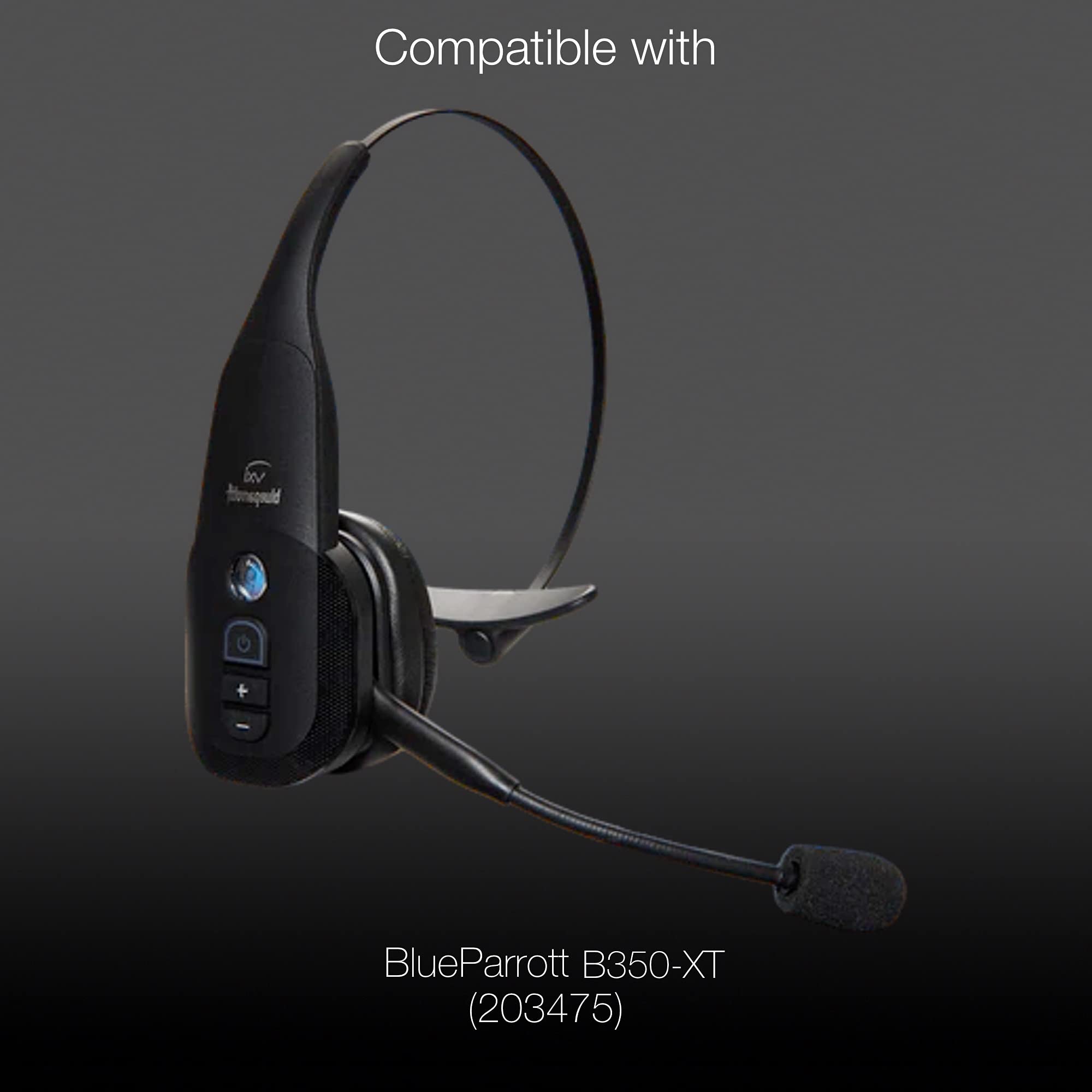 Blue Parrott B350-XT Bluetooth Headset Replacement Foam Earpad Cushions (1st Gen B350-XT #203475) - 10pc Comfort Kit by Global Teck - Perfect for Long Calls, Trucking & Office Use