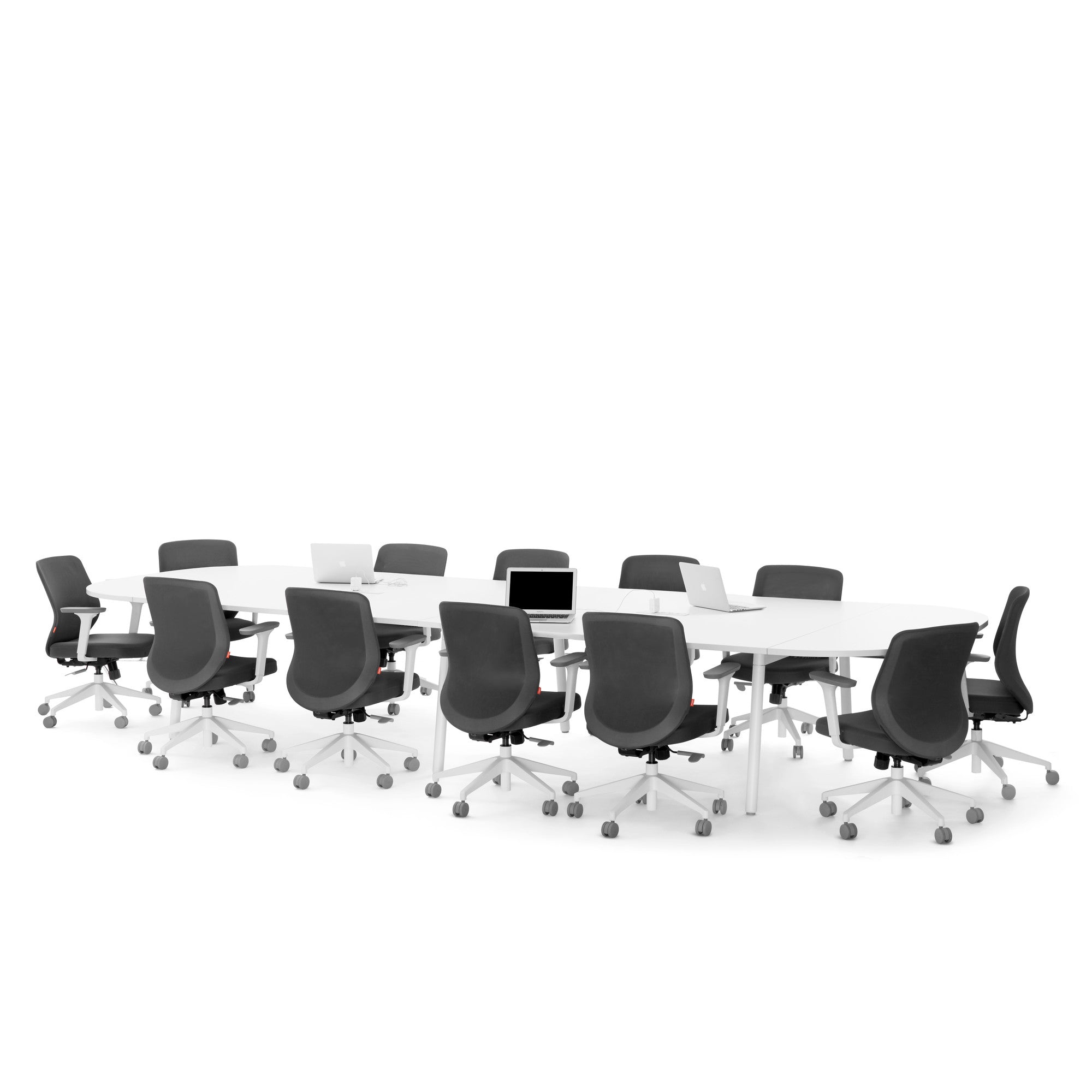 Series A Scale Racetrack Conference Table - Modern Office Meeting Table for Boardrooms & Executive Offices - Perfect for Corporate Meetings, Team Collaboration & Professional Workspaces