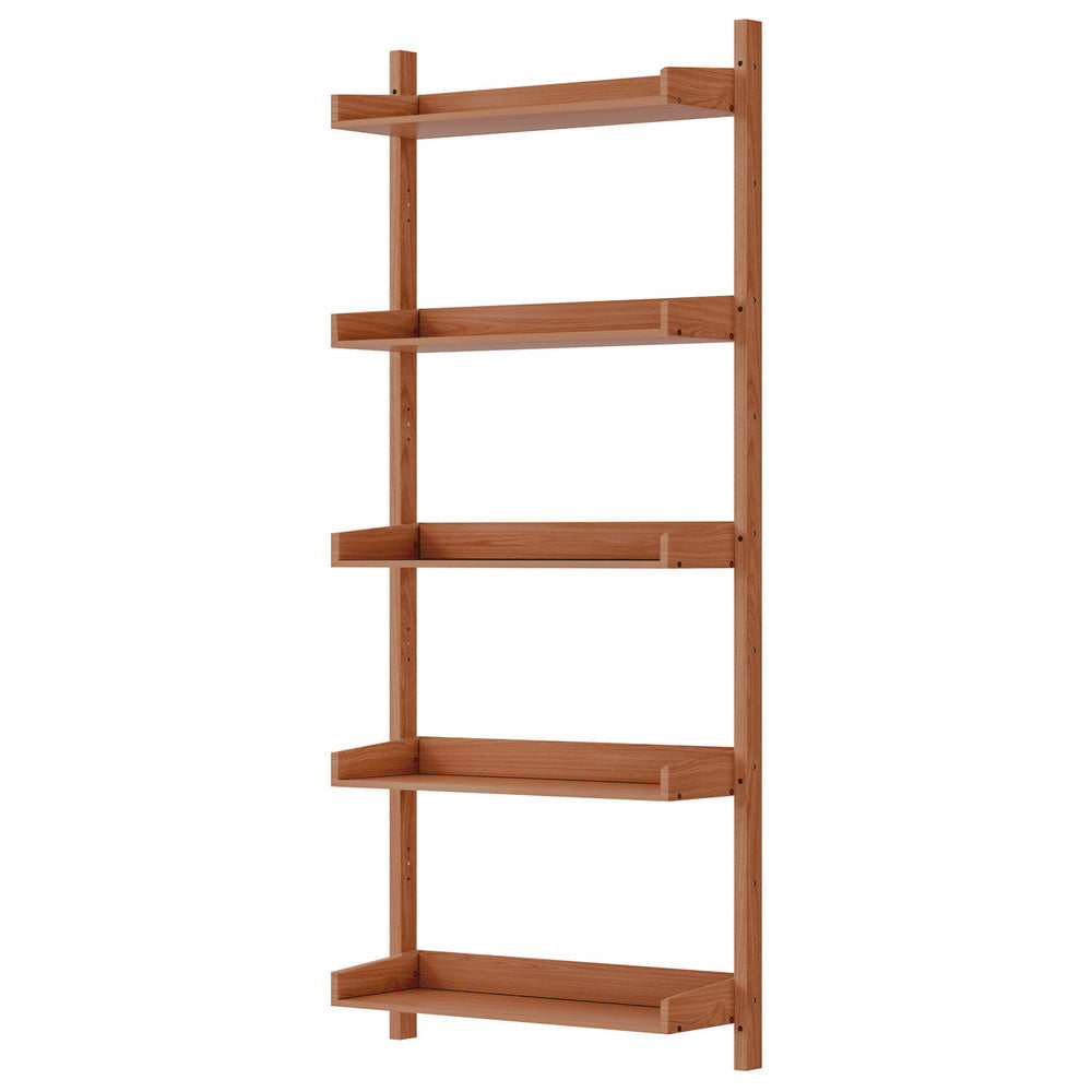 Artiss Floating Bookshelf - Solid Oak Wood Wall Mounted Shelf for Home & Office Decor - Perfect for Living Room, Bedroom, or Study Organization