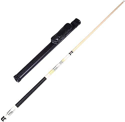 Zheshitech 58-Inch Maple Pool Cue Stick - 18-20 Oz Weight with 11.75mm Tip - Professional Billiards Cue for School Clubs & Tournaments - Perfect for Black Eight & Fancy Nine Ball Games (Model 1104)