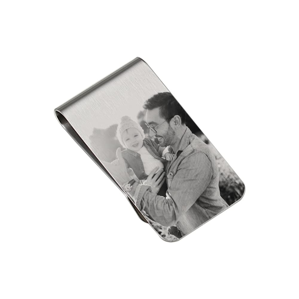 Custom Engraved Money Clip for Men - Personalized Wallet Gift for Him