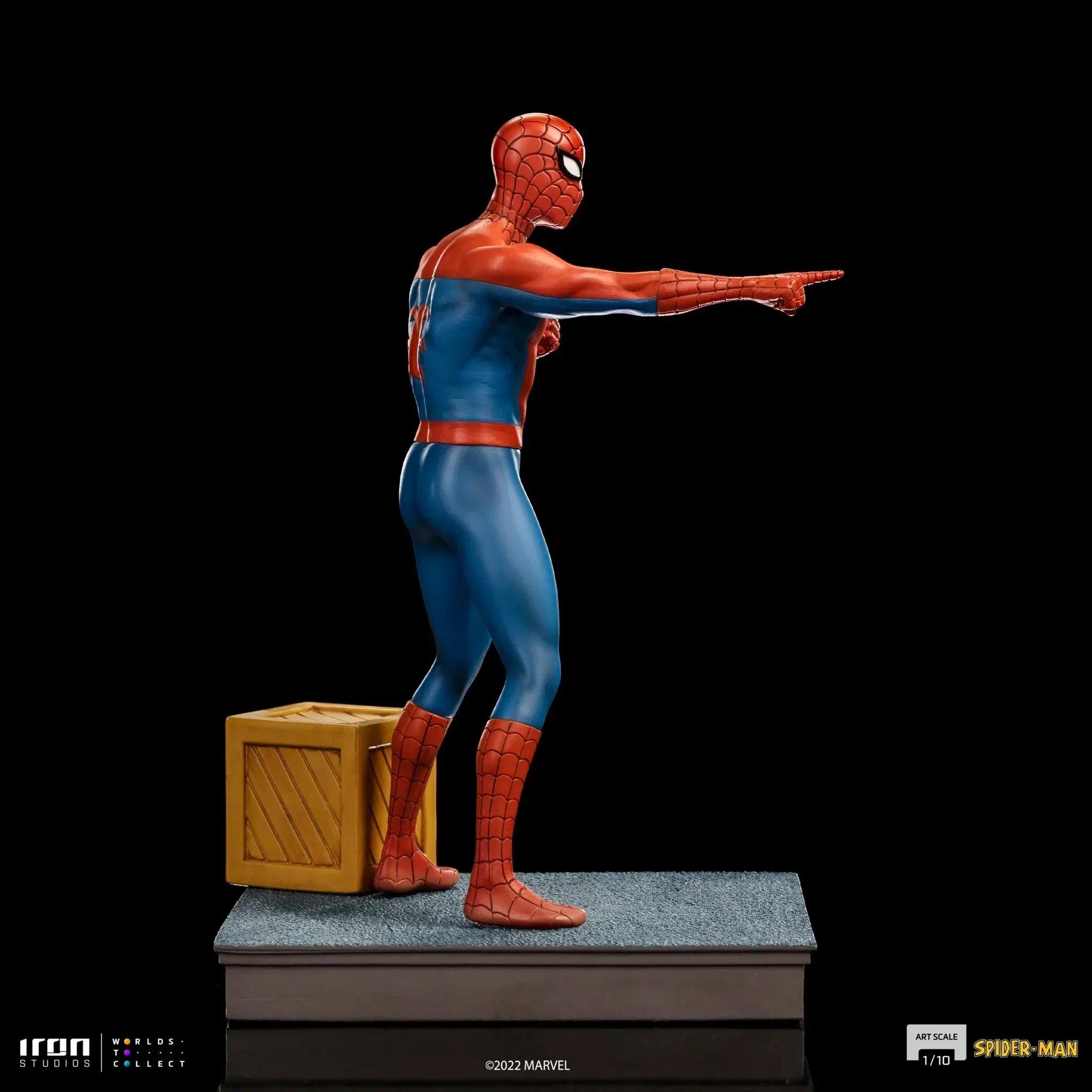 Iron Studios Spider-Man 60s Animated Series BDS Art Scale 1/10 Statue - Collectible Marvel Superhero Figure for Display & Home Decor