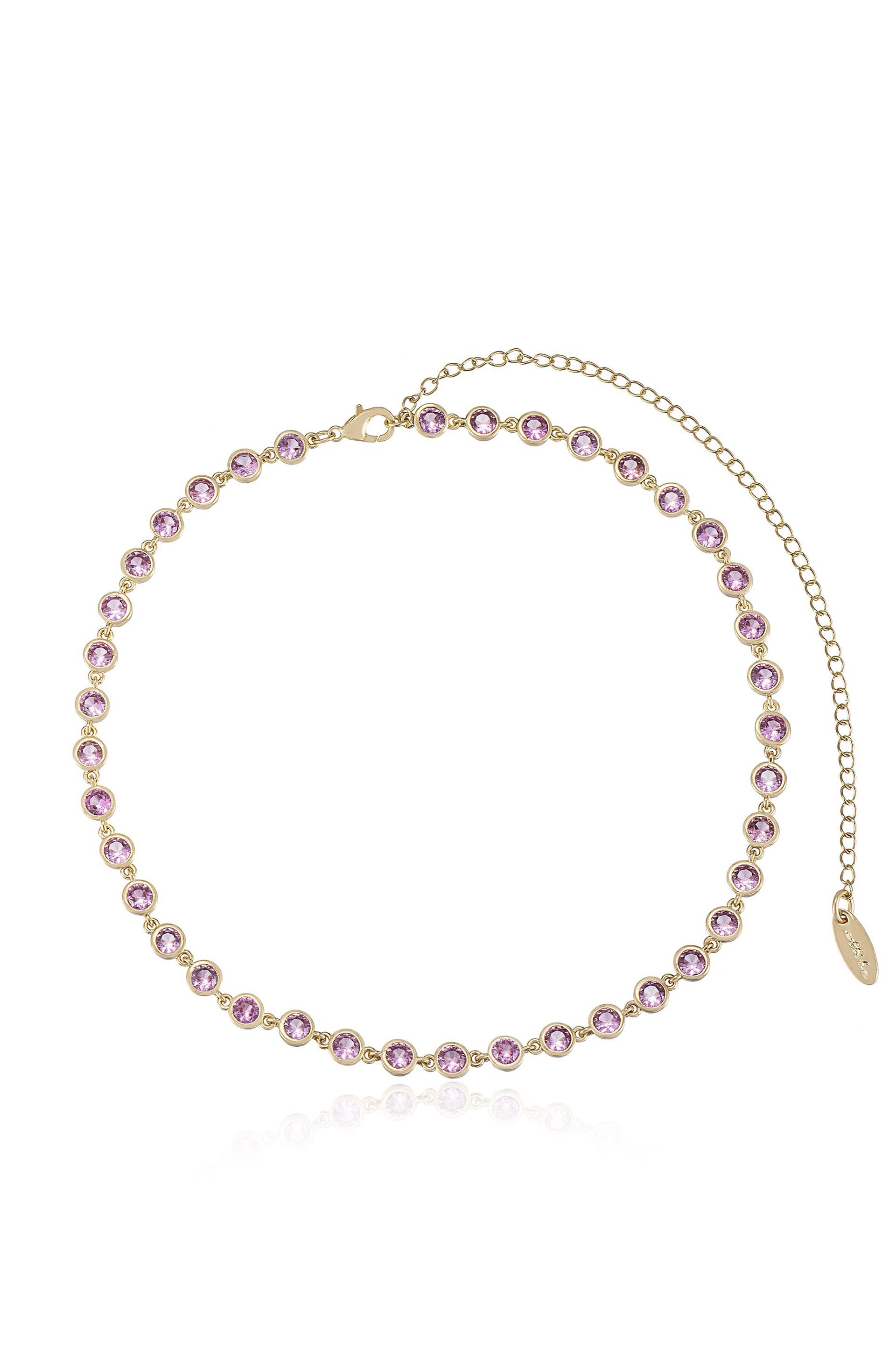 Elegant Crystal Disc & Link Necklace for Women | Trendy Layered Chain Jewelry for Daily Wear & Special Occasions