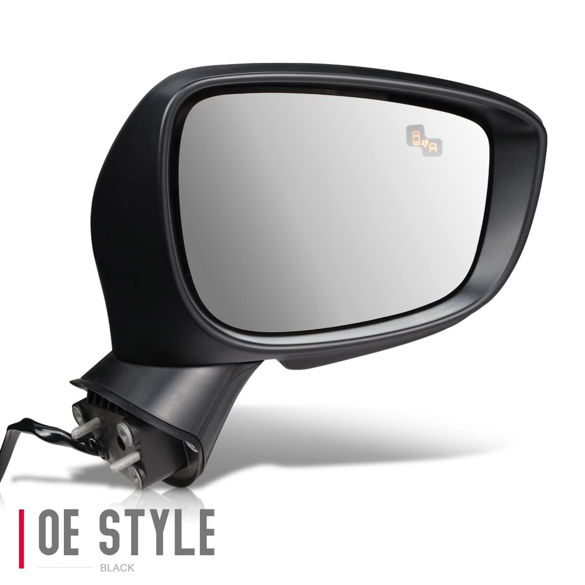 DNA Motoring OEM-MR-MA1321217 Right Side Power Adjustable Heated Foldable Rear View Mirror with Turn Signal Compatible with 2016-2019 Mazda CX-3 - Perfect for Winter Driving & Enhanced Safety
