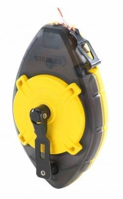 Stanley 47-460 Powerwinder Chalk Reel - Professional Construction Chalk Line Tool for Carpentry, Masonry & DIY Projects - Perfect for Marking Straight Lines on Floors, Walls & Concrete Surfaces