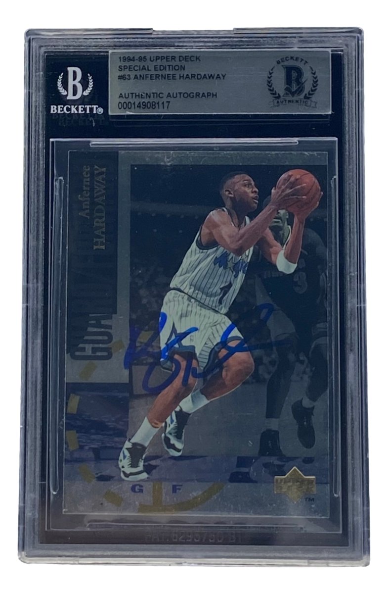 Penny Hardaway Autographed Orlando Magic 1994-95 Upper Deck SE #63 BAS Basketball Card - PSA Graded Collectible for NBA Fans & Sports Memorabilia Enthusiasts