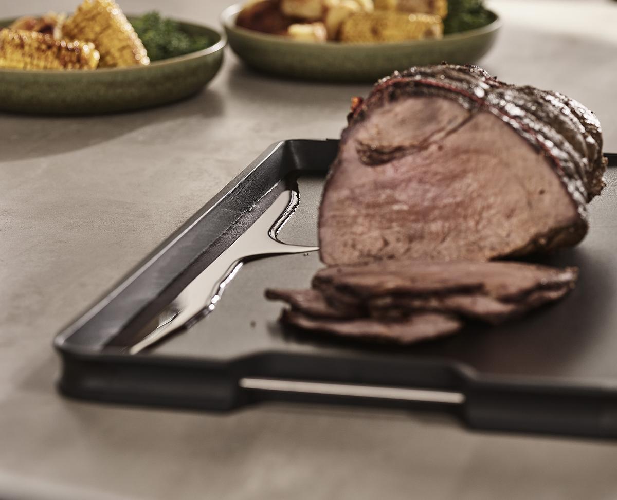 Premium Cut & Carve Chopping Board - Durable Wooden Cutting Board for Kitchen - Perfect for Meat, Vegetables & Fruits - Ideal for Home Cooking & Meal Prep