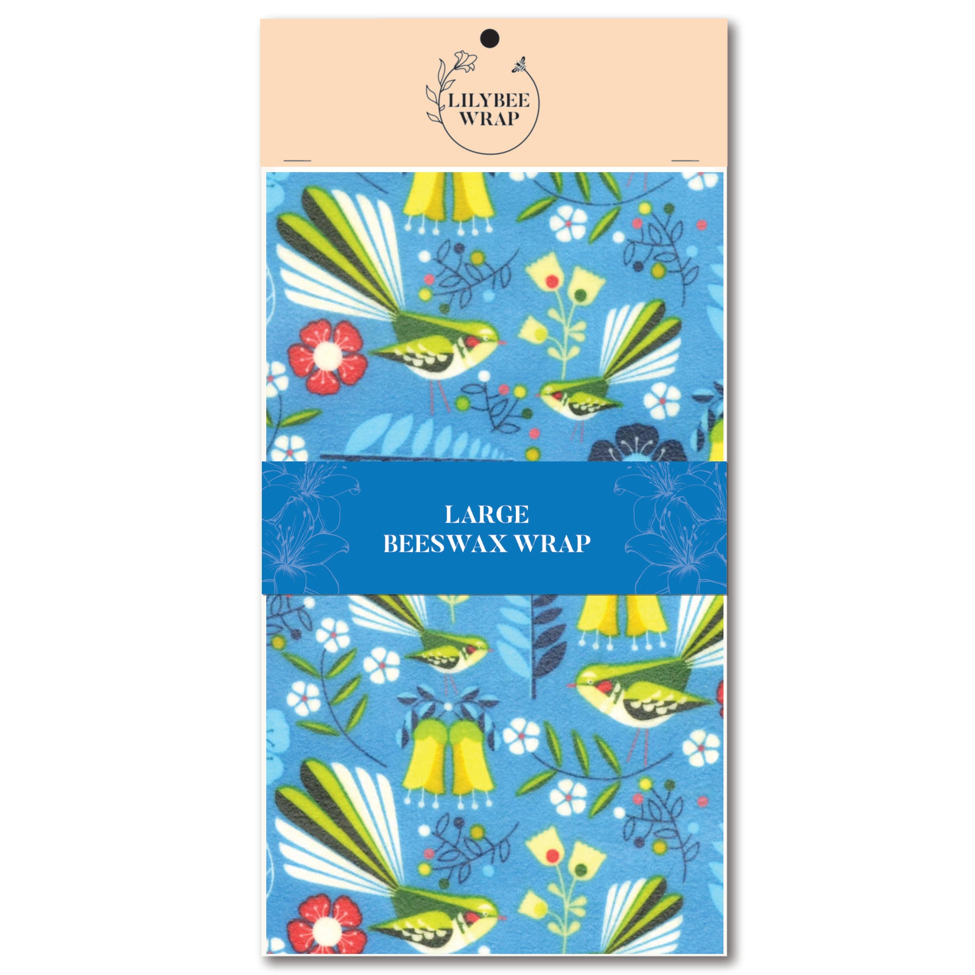 Fantail Flutter Beeswax Food Wraps - Eco-Friendly Reusable Food Storage for Sandwiches, Cheese & Produce - Sustainable Kitchen Essentials for Zero Waste Living