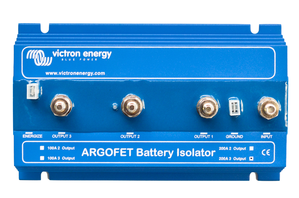 Argo FET Battery Isolator 200A with Alternator Energizer Terminal - Compatible with 2003 Models for 3 Batteries - Perfect for RVs, Boats, and Off-Grid Power Systems