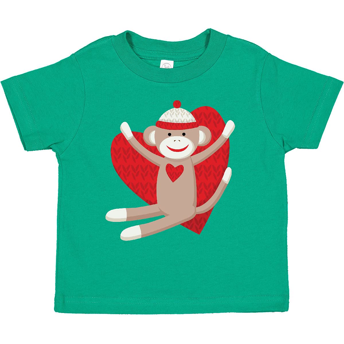 Inktastic Hug Sock Monkey Toddler T-Shirt - Cute & Comfortable Cotton Tee for Kids | Perfect for Playdates, Birthday Parties & Everyday Wear