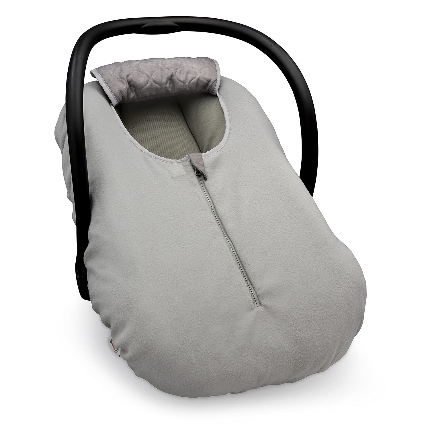 Travel Bug Winter Car Seat Cover - Soft & Warm Heather Grey - Perfect for Cold Weather & Road Trips
