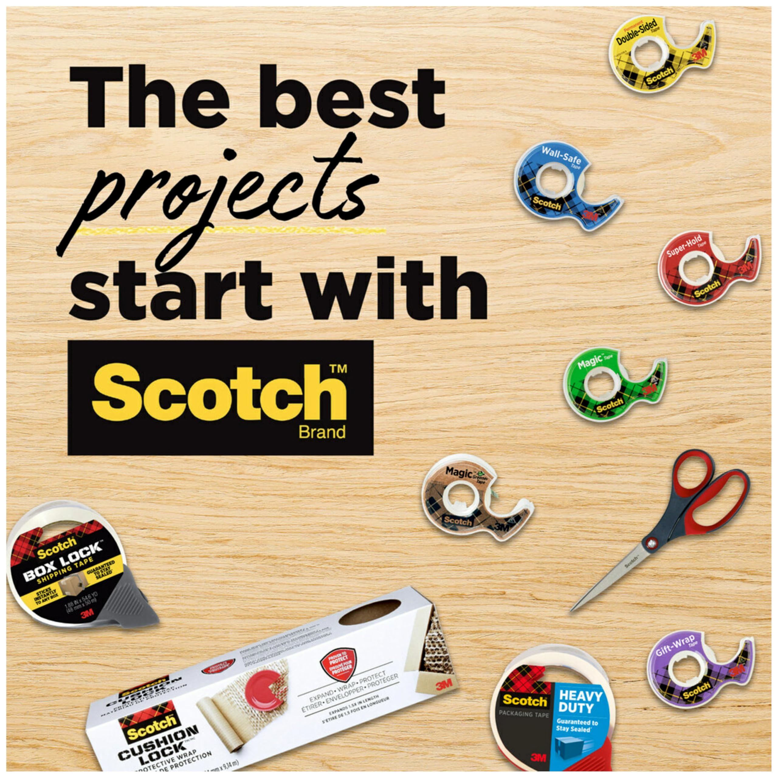 Scotch Magic Tape - Invisible & Removable Adhesive for Home Office, School, College & Classroom Supplies - 1 Roll - Perfect for Sealing Envelopes, Gift Wrapping & Craft Projects