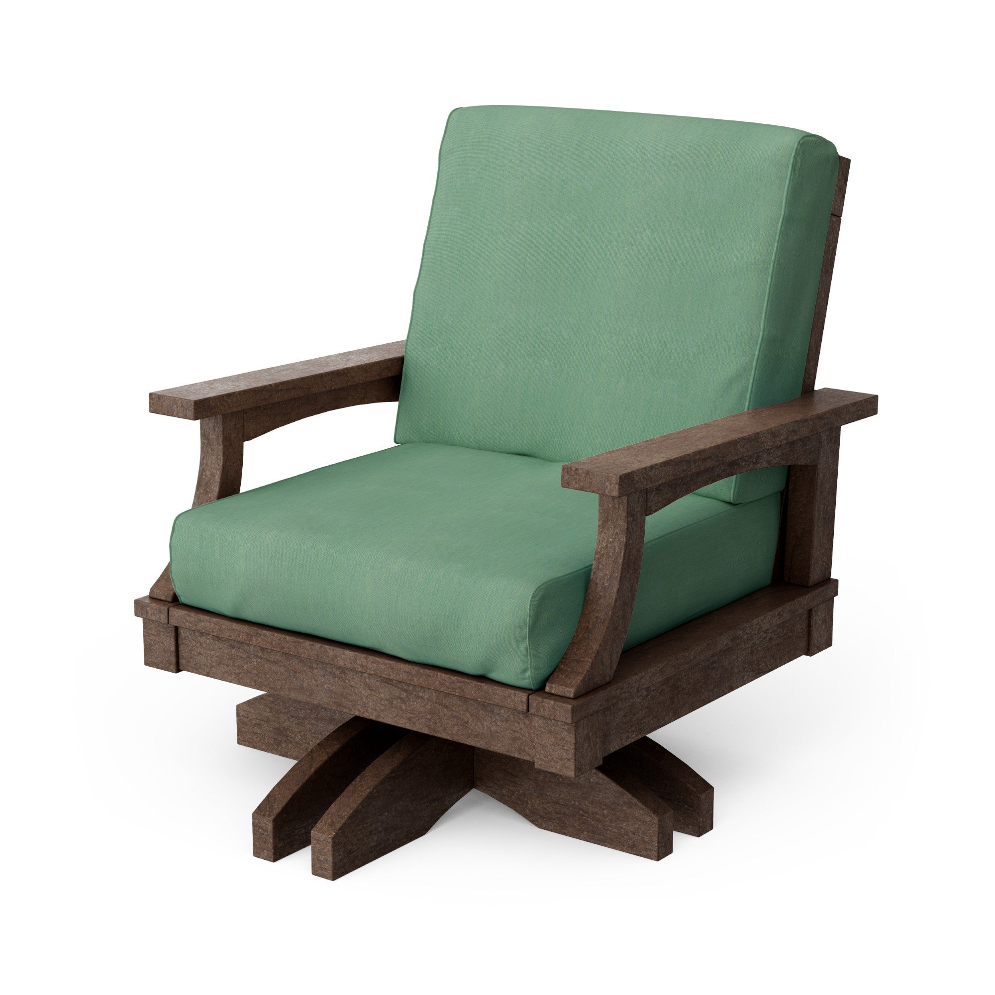Heritage Deep Seating Swivel Chair - 360° Rotating Patio Lounge Chair with Cushions, Weather-Resistant Outdoor Furniture for Garden, Poolside & Backyard Relaxation