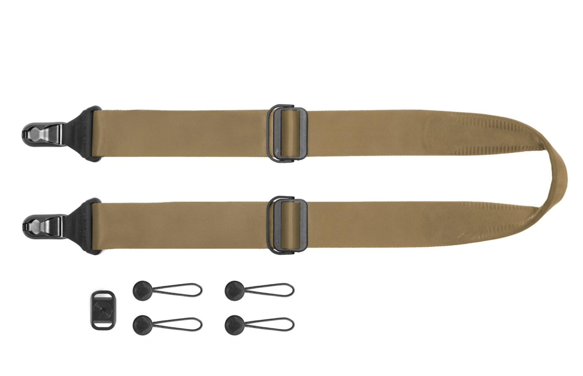 Peak Design Slide Camera Strap (Coyote) - Adjustable & Comfortable Neck Strap for DSLR & Mirrorless Cameras - Perfect for Travel, Hiking & Outdoor Photography