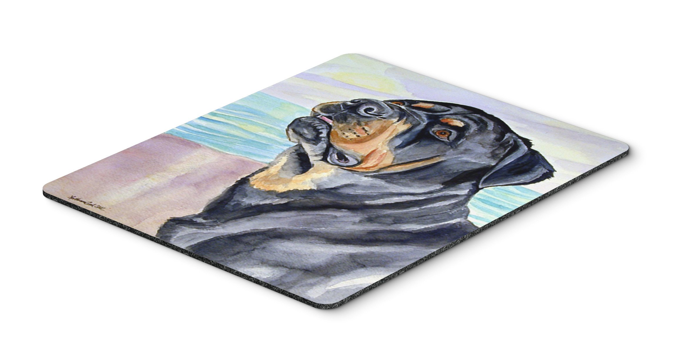 Rottweiler Mouse Pad & Hot Pad - Large Washable Non-Slip Desk Mat for Home Office, Gaming, Computer & Laptop Use | Durable Trivet for Kitchen | Caroline's Treasures 7107MP