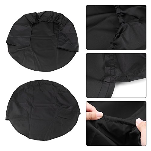 32 Inch Tire Covers Set of 4 - Heavy Duty Oxford Cloth Wheel Protectors for RV, Truck, Car & Trailer (Black) | UV Resistant, Weatherproof & Dust Protection for Outdoor Parking & Long-Term Storage
