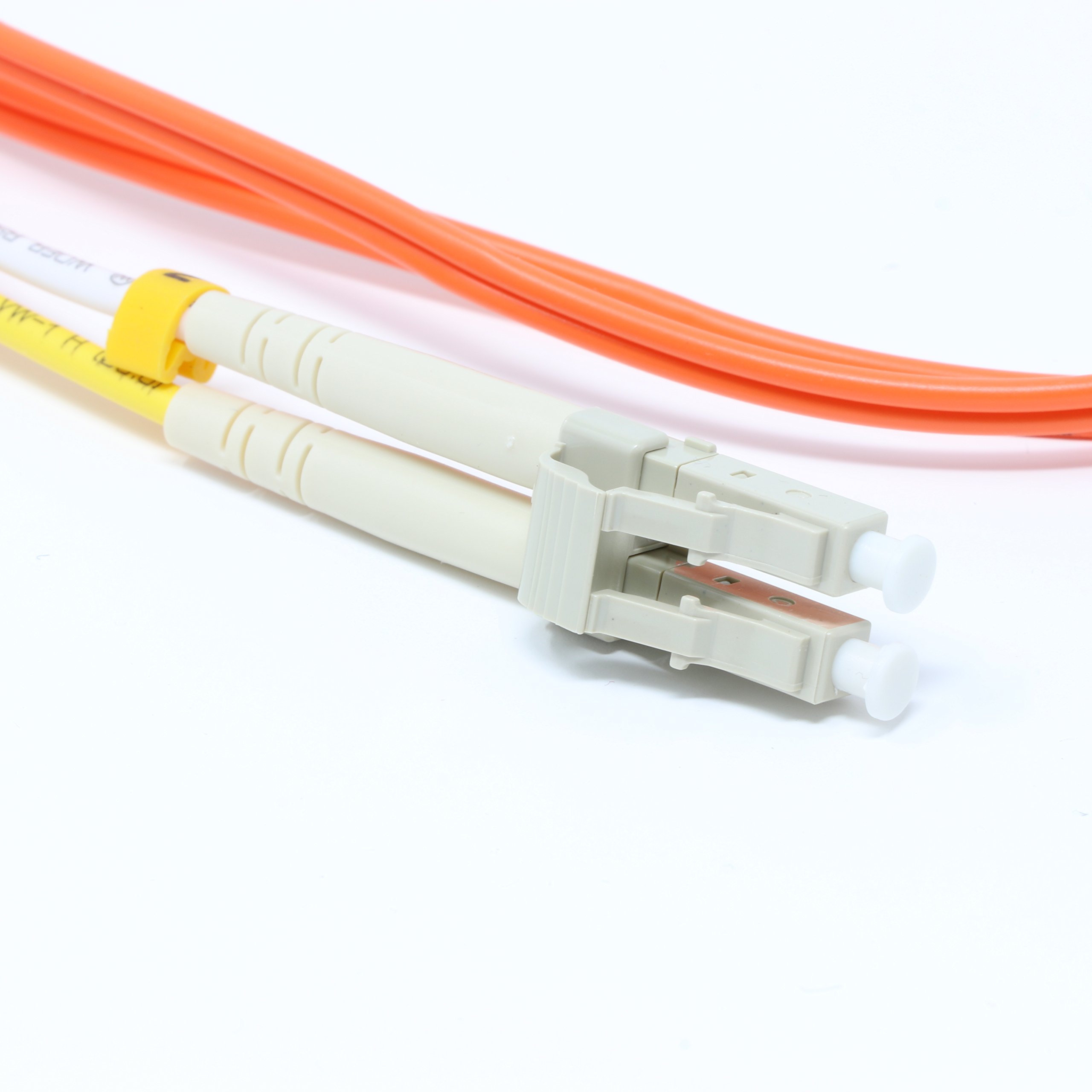 10 Pack 10M LC to LC Duplex Multimode Fiber Optic Cable (50/125μm) - Orange - High Speed Data Transmission for Network Switches, Servers & Data Centers