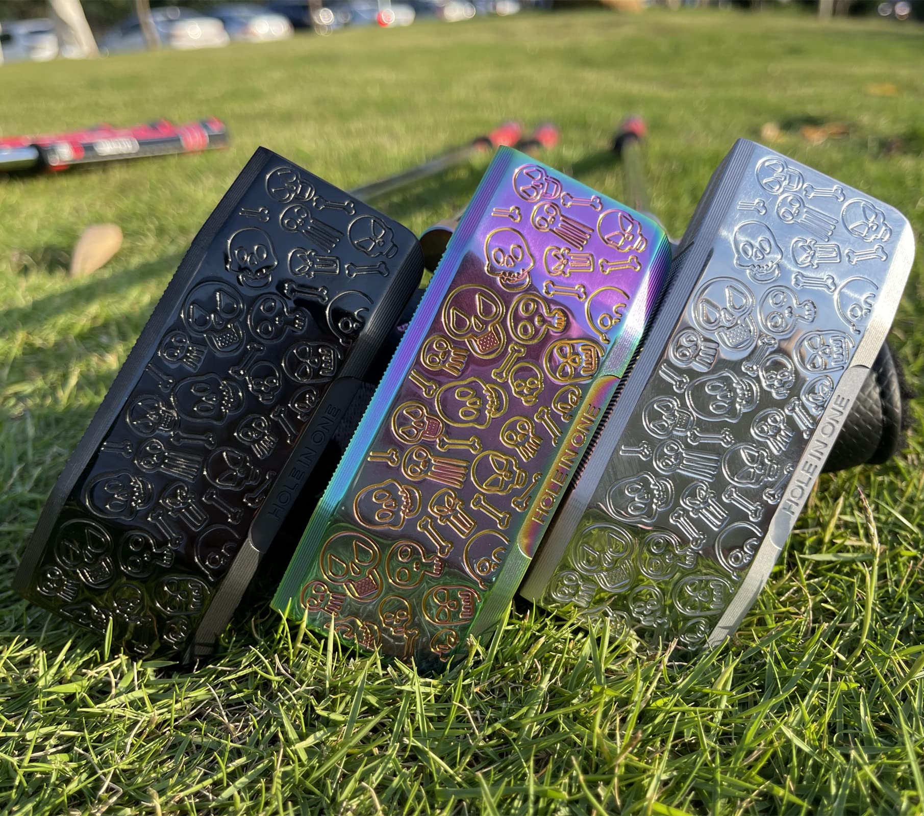 Premium Super GSS Golf Putter - 303 Stainless Steel 375g CNC Milled Right-Handed Skull Design Putter with Headcover - Perfect for Golf Enthusiasts & Tournament Play