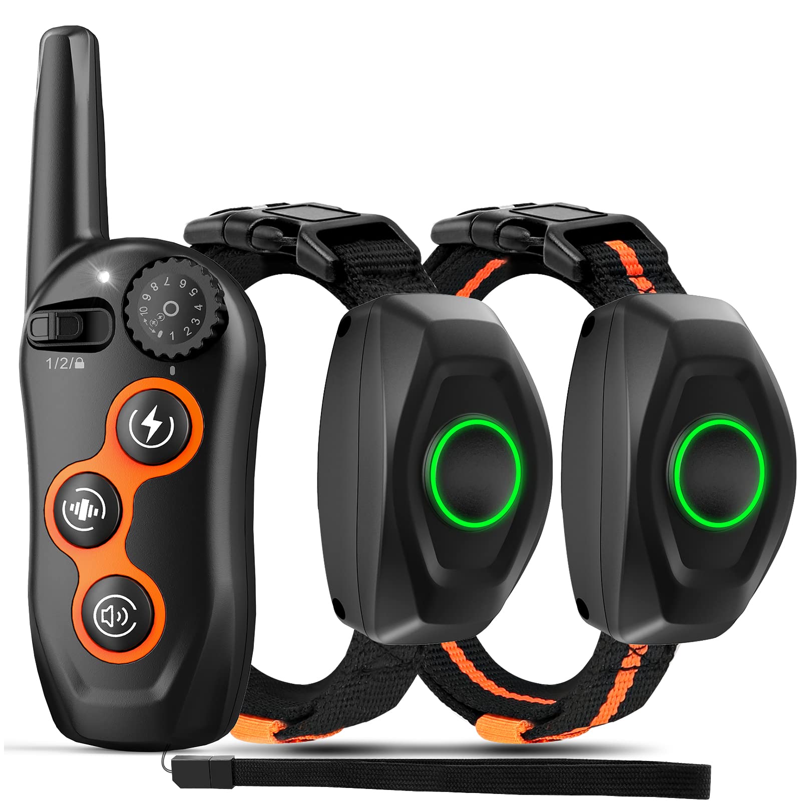 **Waterproof Dog Training Collar with Remote - 1300ft Range, 3 Modes (Beep, Vibration, Static) - Rechargeable Electric Shock Collar for Small, Medium & Large Dogs - Perfect for Obedience Training & Off-Leash Control**