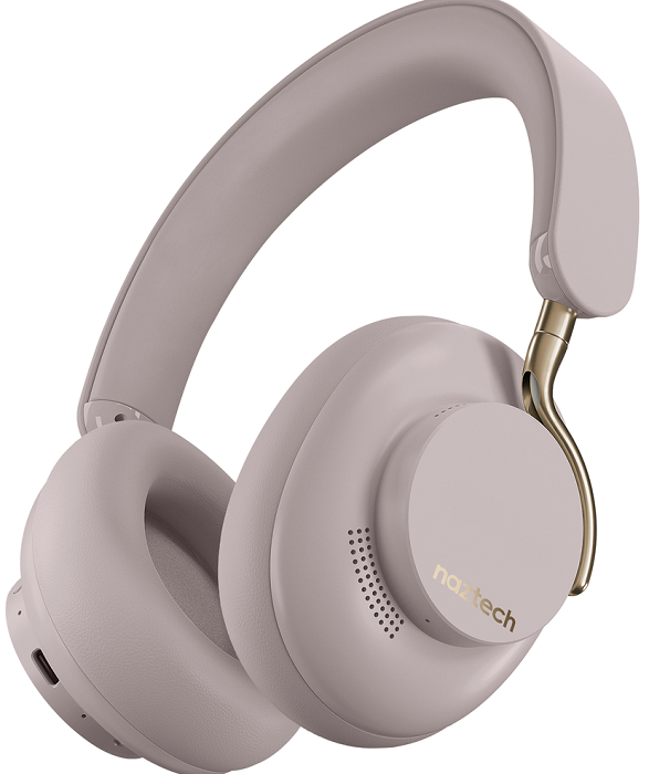 Naztech AURA 360 ANC Wireless Noise Cancelling Over-Ear Headphones - Bluetooth 5.0, 30H Playtime, Hi-Fi Sound (3 Color Options) for Travel, Work & Home Entertainment