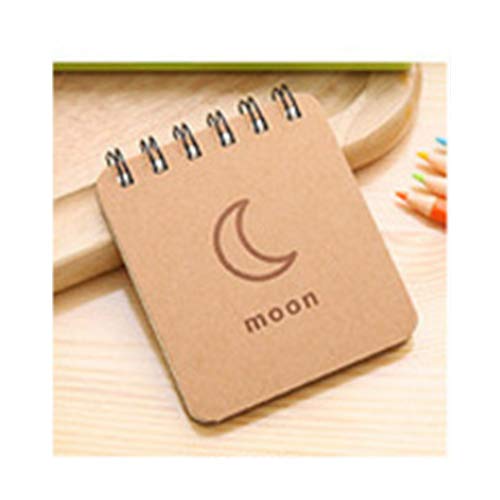 Cobaka Mini Weather Cover Notebook - Daily Planner, Sketchbook, Bullet Journal for Office & School Supplies | Perfect for Journaling, Note Taking & Gift Giving (Moon Design)
