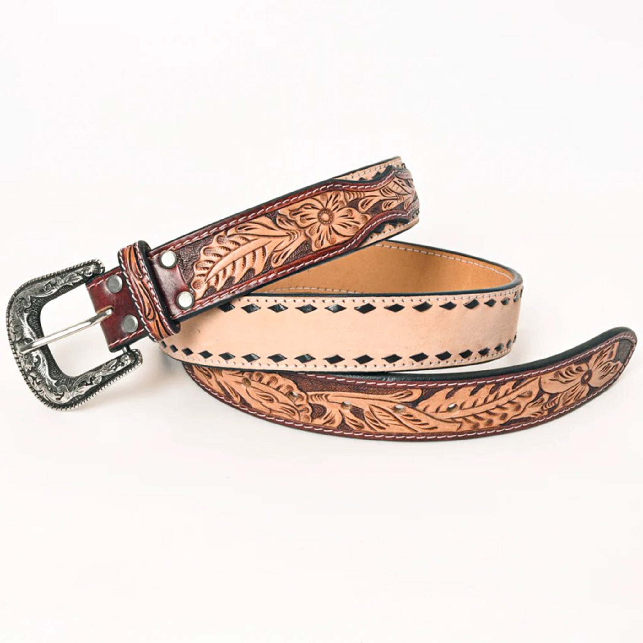 American Darling Women's Stitched Belt - Stylish Adjustable Waist Belt for Jeans, Dresses & Outfits | Perfect for Casual, Office & Party Wear