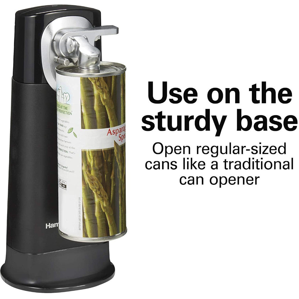 Hamilton Beach FlexCut 2-in-1 Cordless Rechargeable Electric Can Opener (Model 76611) - Hands-Free Operation for Kitchen, Camping & Emergency Use