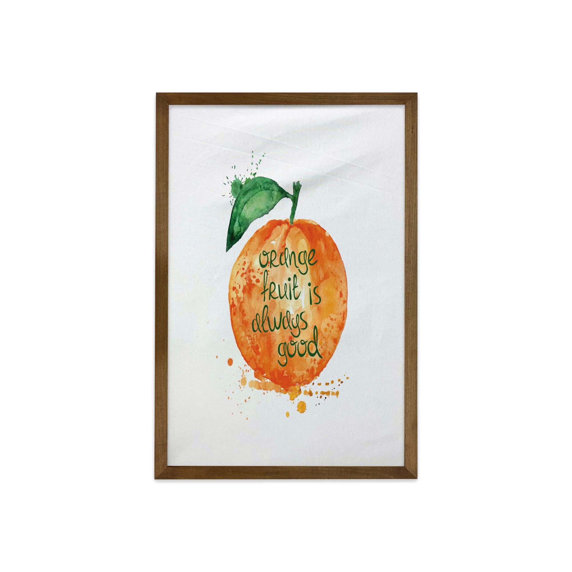 Ambesonne Orange Fruit Watercolor Wall Art - 23