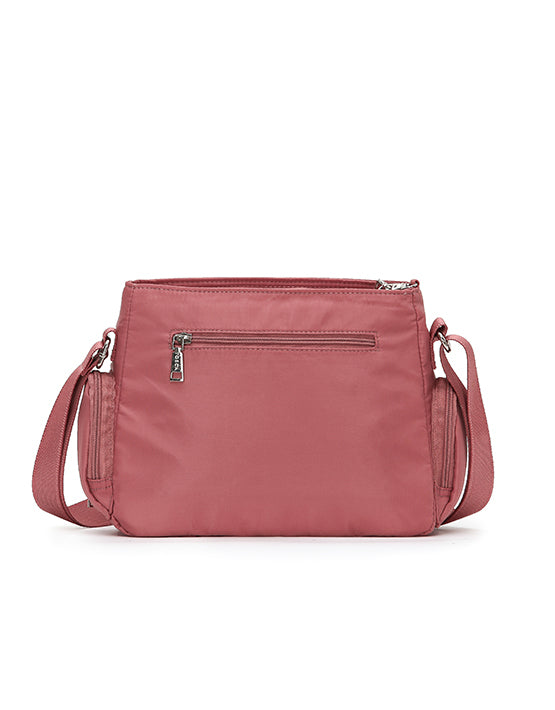 TOSCA TCA 951 Anti-Theft Shoulder Bag for Women - Coral Pink Crossbody Purse with RFID Protection | Perfect for Travel, Commuting & Everyday Use