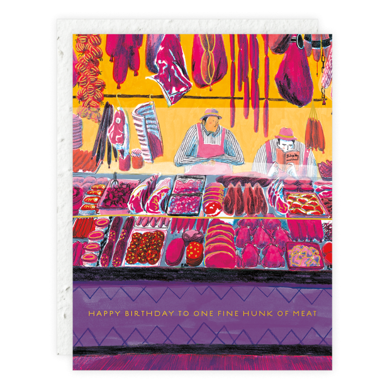 Funny Meat Lover Birthday Card - Hilarious Steak & BBQ Gift for Men, Women, Grill Masters - Perfect for BBQ Parties, Father's Day & Meat Enthusiasts