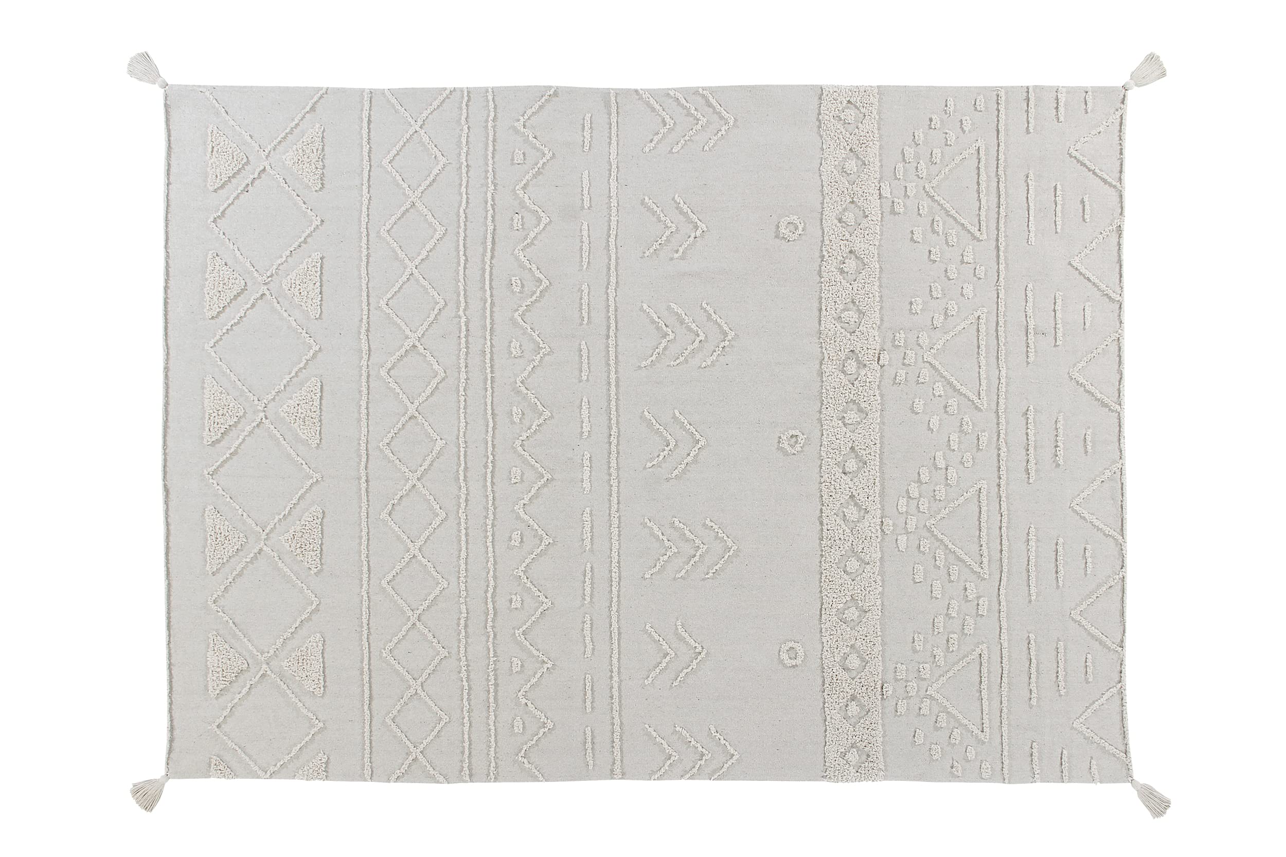 Lorena Canals USA Washable Rug - Tribu Natural Collection | Eco-Friendly, Machine Washable Area Rug for Living Room, Bedroom & Nursery