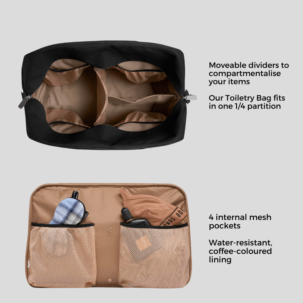 Bon Voyage Weekender Bag - Almond Gingham Pattern Travel Duffel for Women & Men | Perfect for Weekend Getaways, Gym, Overnight Trips & Business Travel