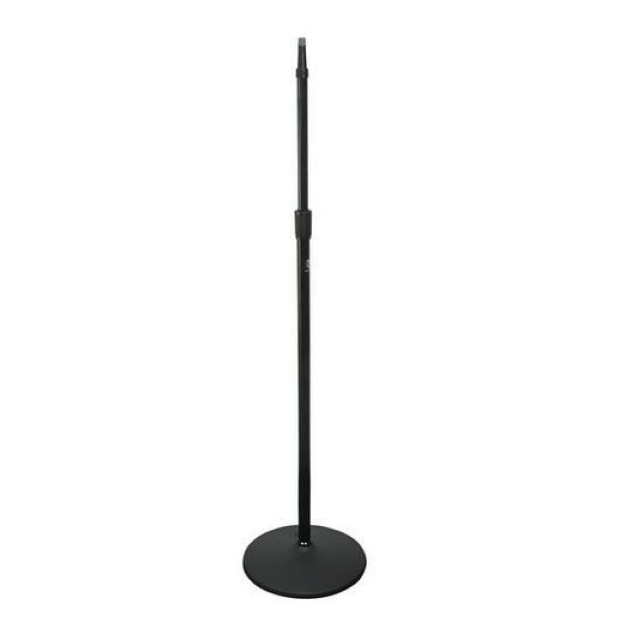 ATLAS SOUND MS20E Heavy Duty Microphone Stand with Iron Base - Professional Studio & Stage Mic Stand for Singers, Podcasters & Musicians - Durable Black Steel Construction for Home & Live Performances
