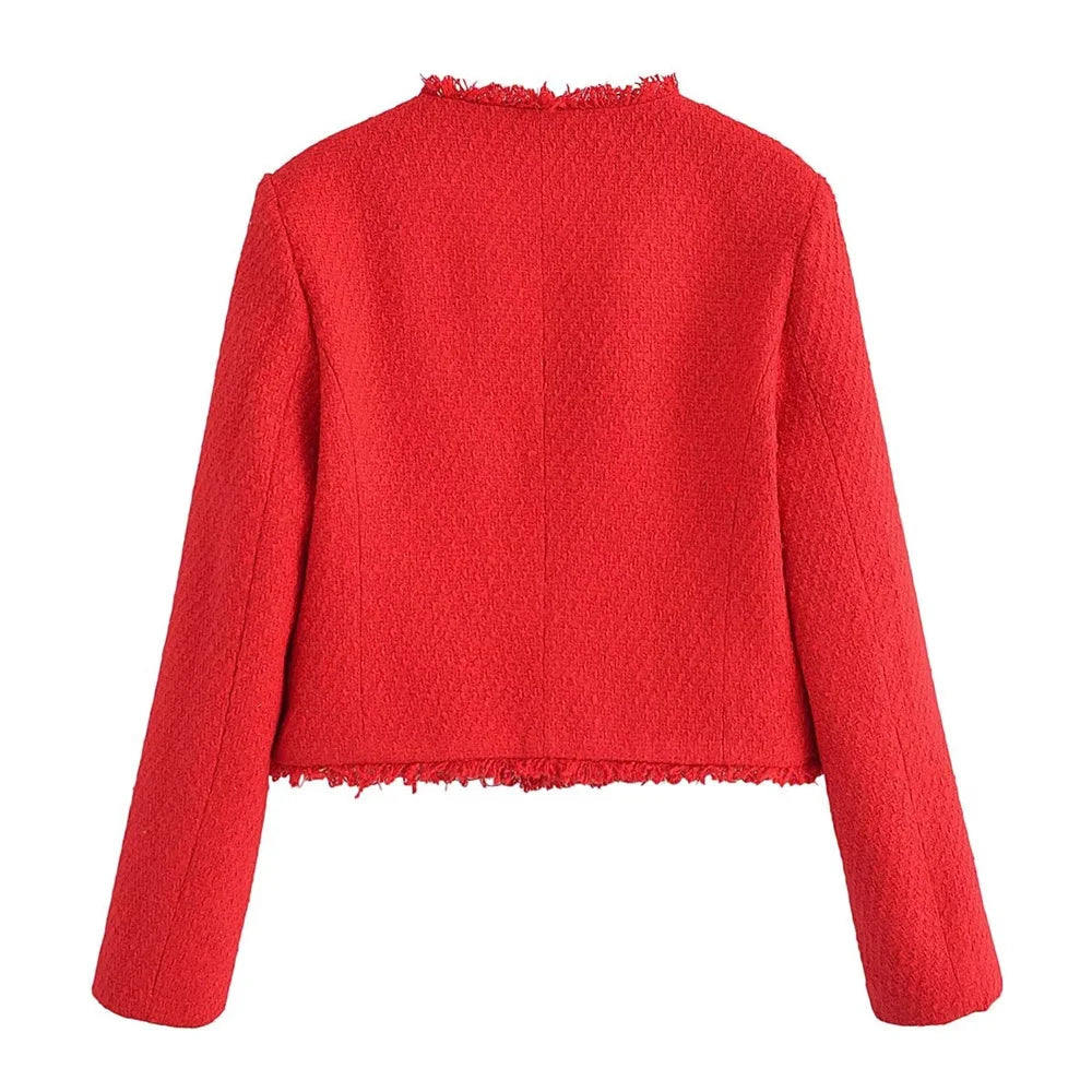 Stylish Women's Autumn Jacket - European & American Fashion Coarse Coat for Fall | Perfect for Outdoor Activities, Travel & Casual Wear