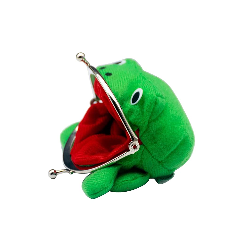 ZKTSRY Ninja Frog Wallet - Anime Plush Frog Coin Purse & Cosplay Accessory | Cute Green Frog Change Pouch for Anime Fans, Kawaii Collectors & Convention Goers | Perfect for Cosplay Events, Gift Giving & Daily Use