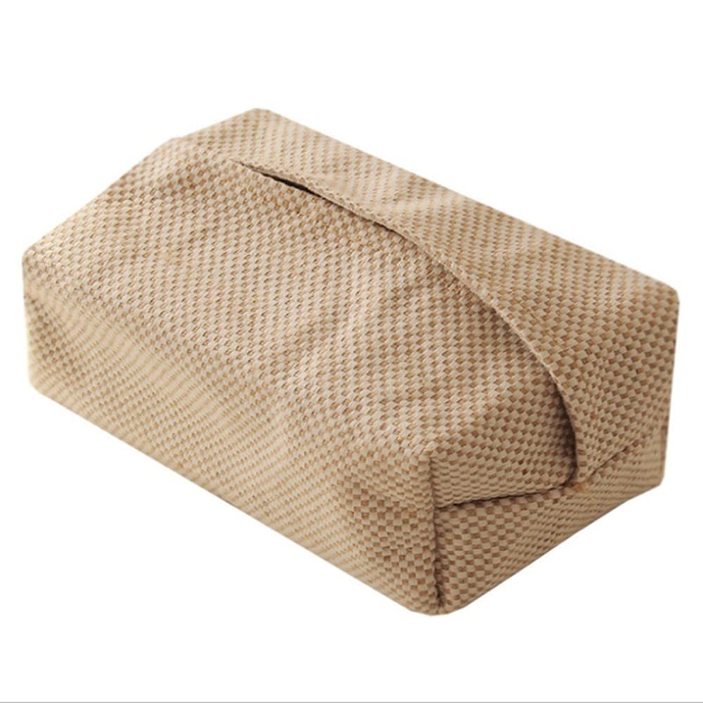 Cotton Linen Tissue Box Cover - Simple Napkin Holder for Home, Office, Car, Living Room & Dining Table | Decorative & Functional Storage Organizer for Tissues & Napkins | Perfect for Everyday Use & Gifting