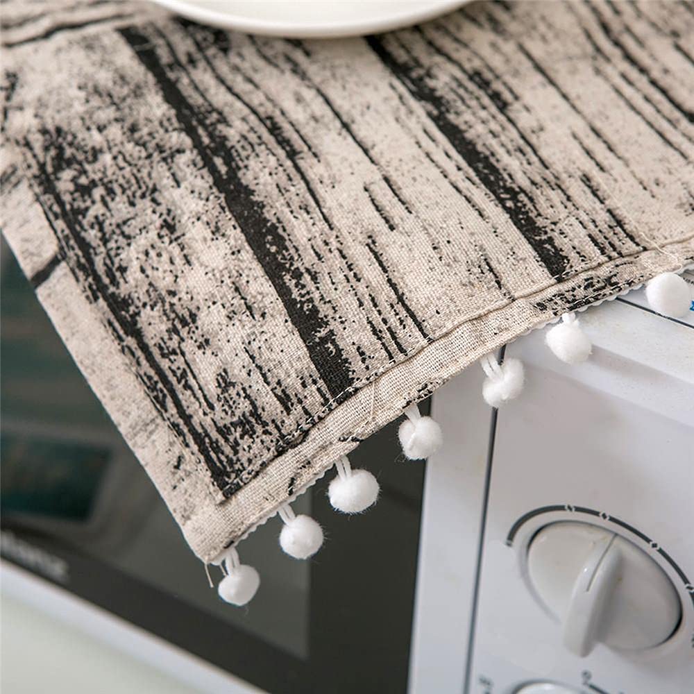 SEIWEI Microwave Cover - Elegant Dustproof & Oil-Resistant Protector for Toaster Ovens - Grey | Perfect for Kitchen Countertop Protection & Appliance Maintenance