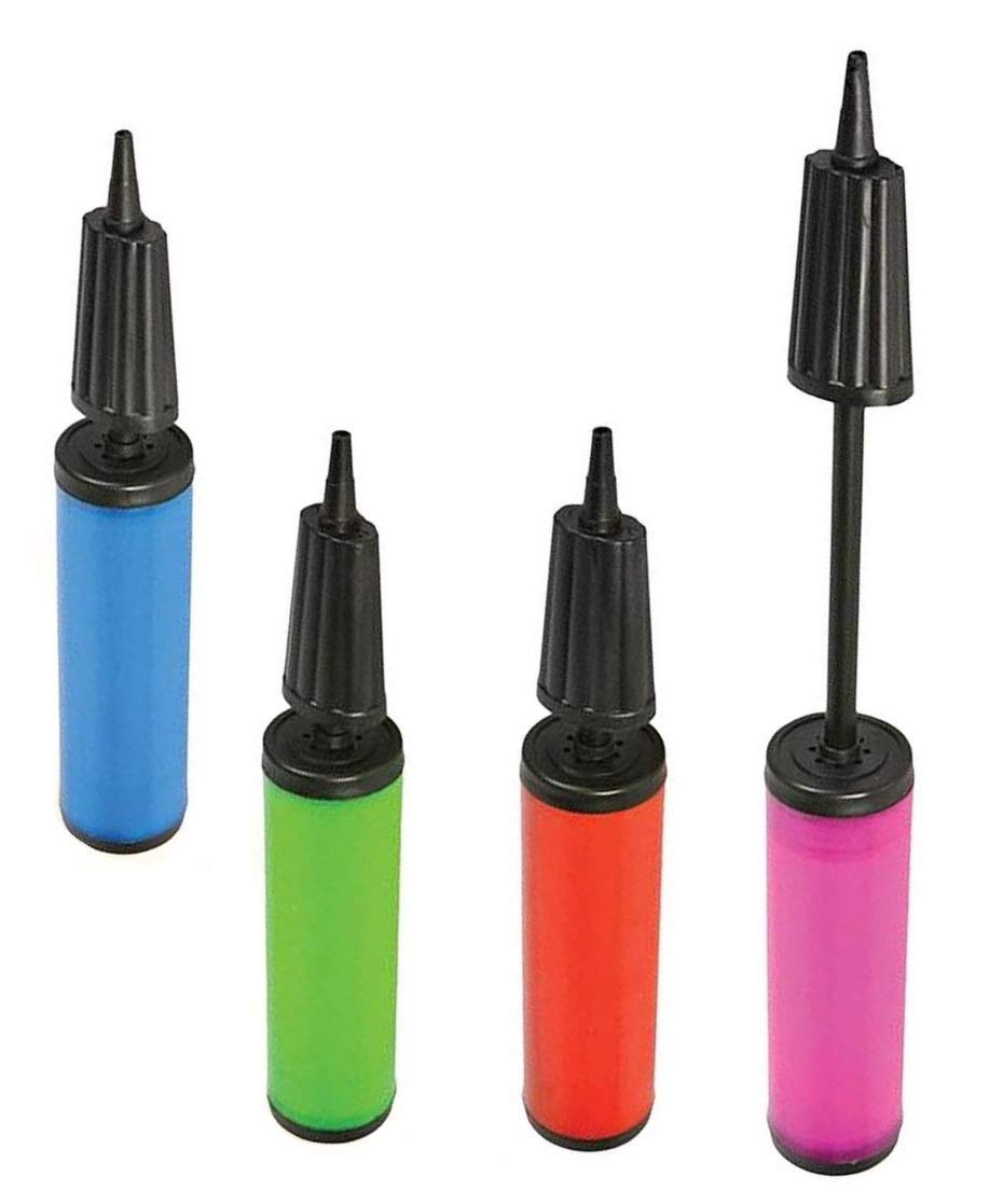 Double Action Balloon Pump - Portable Hand Air Pump for Balloons, Pool Inflatables, Sports Balls & Exercise Hopping Balls - Fast Inflation for Parties, Beach Outings & Outdoor Activities - Lightweight & Easy to Use