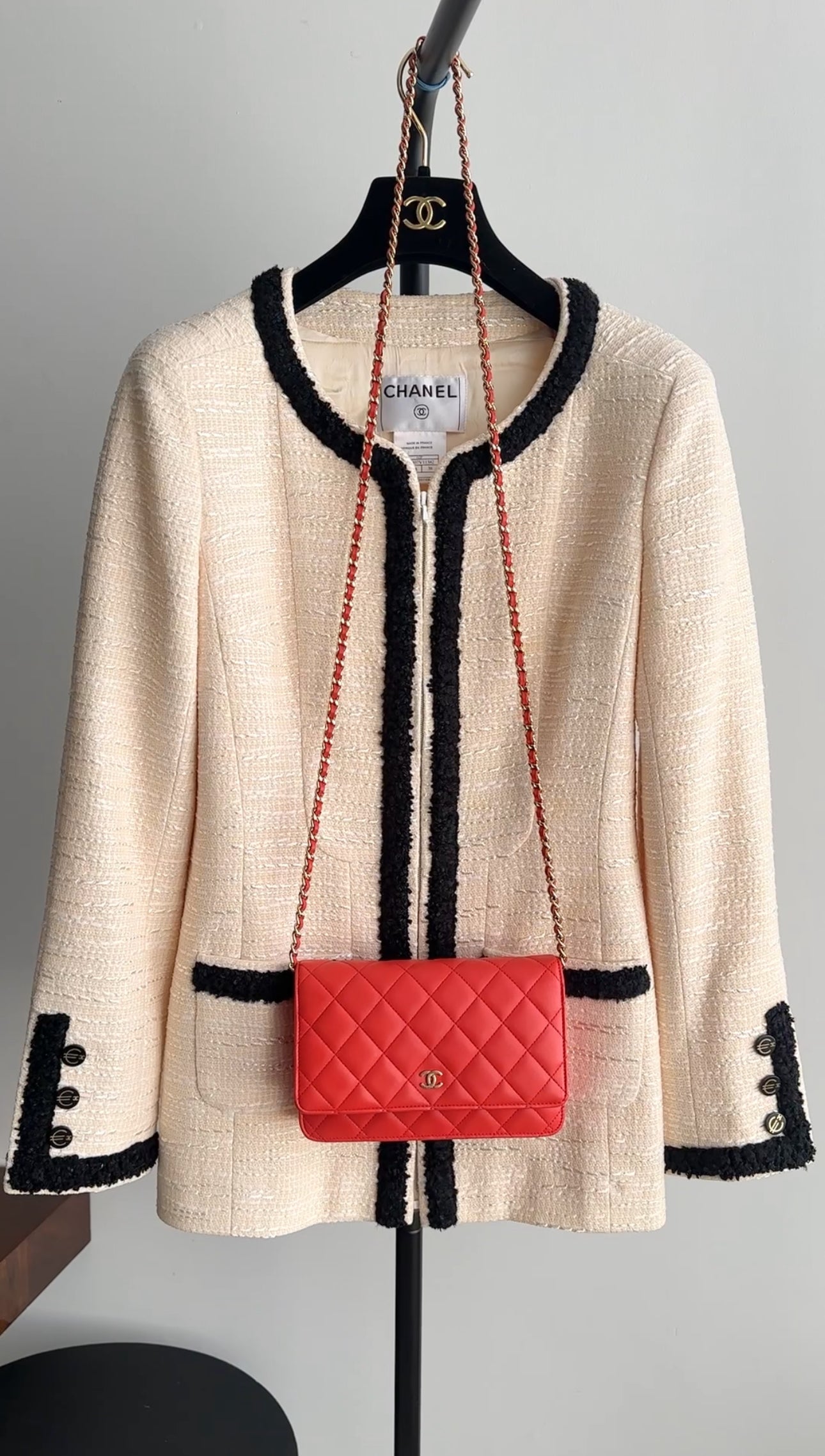 Chanel Red Quilted Leather Timeless Classic Wallet on Chain Bag - Luxury Crossbody Purse for Women, Evening Parties & Special Occasions