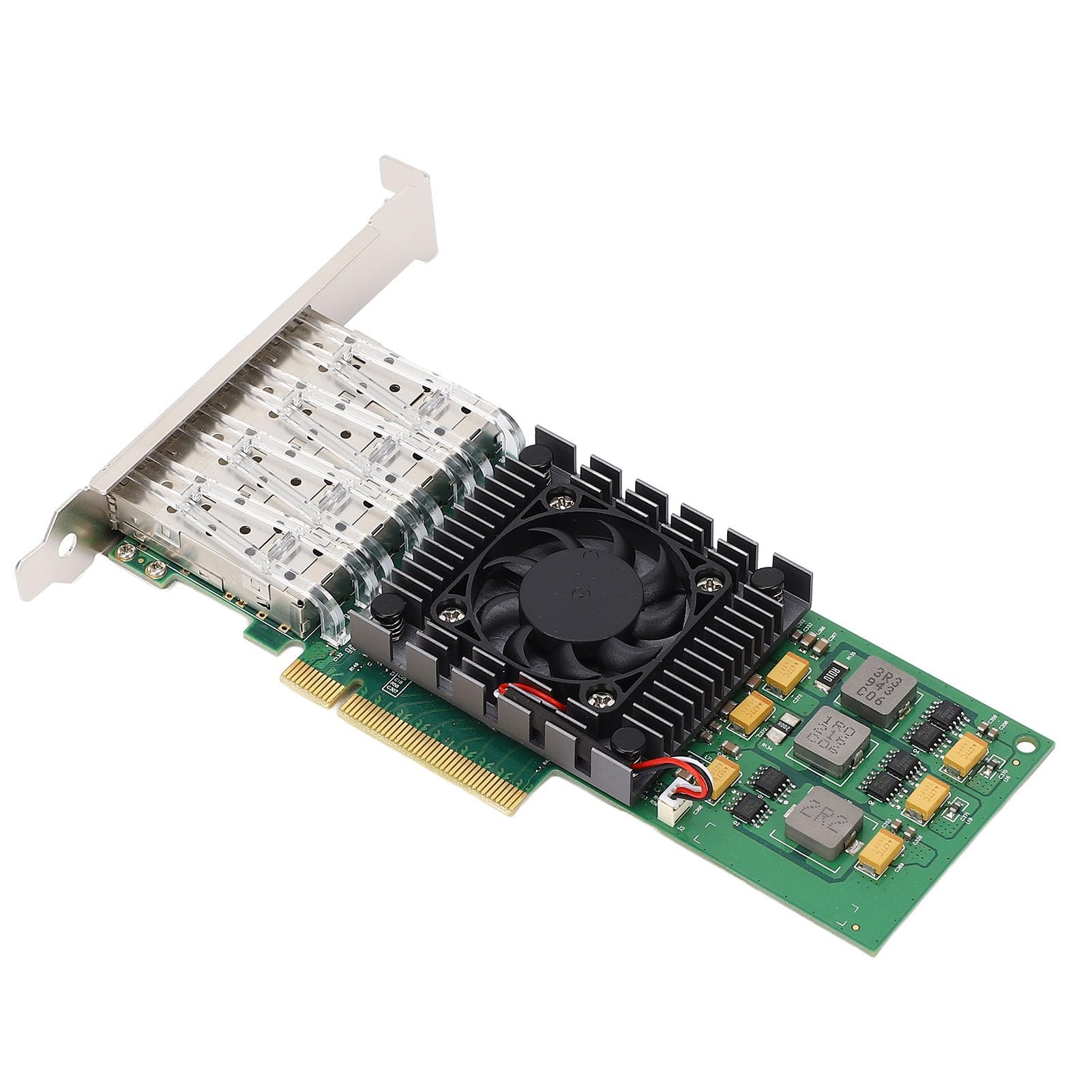 High-Speed BCM57840 PCIe X8 Network Card - Quad SFP28 & LC Fiber Port 10Gbps Ethernet Server Adapter for Data Centers, Cloud Computing, and High-Performance Networking