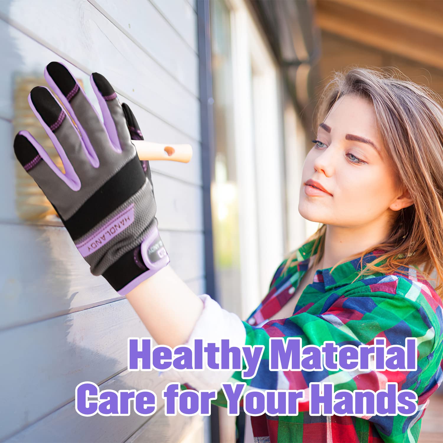 Women's Utility Work Gloves - Touch Screen Safety Gloves for Mechanics & Yard Work | Durable & Breathable for Outdoor Tasks