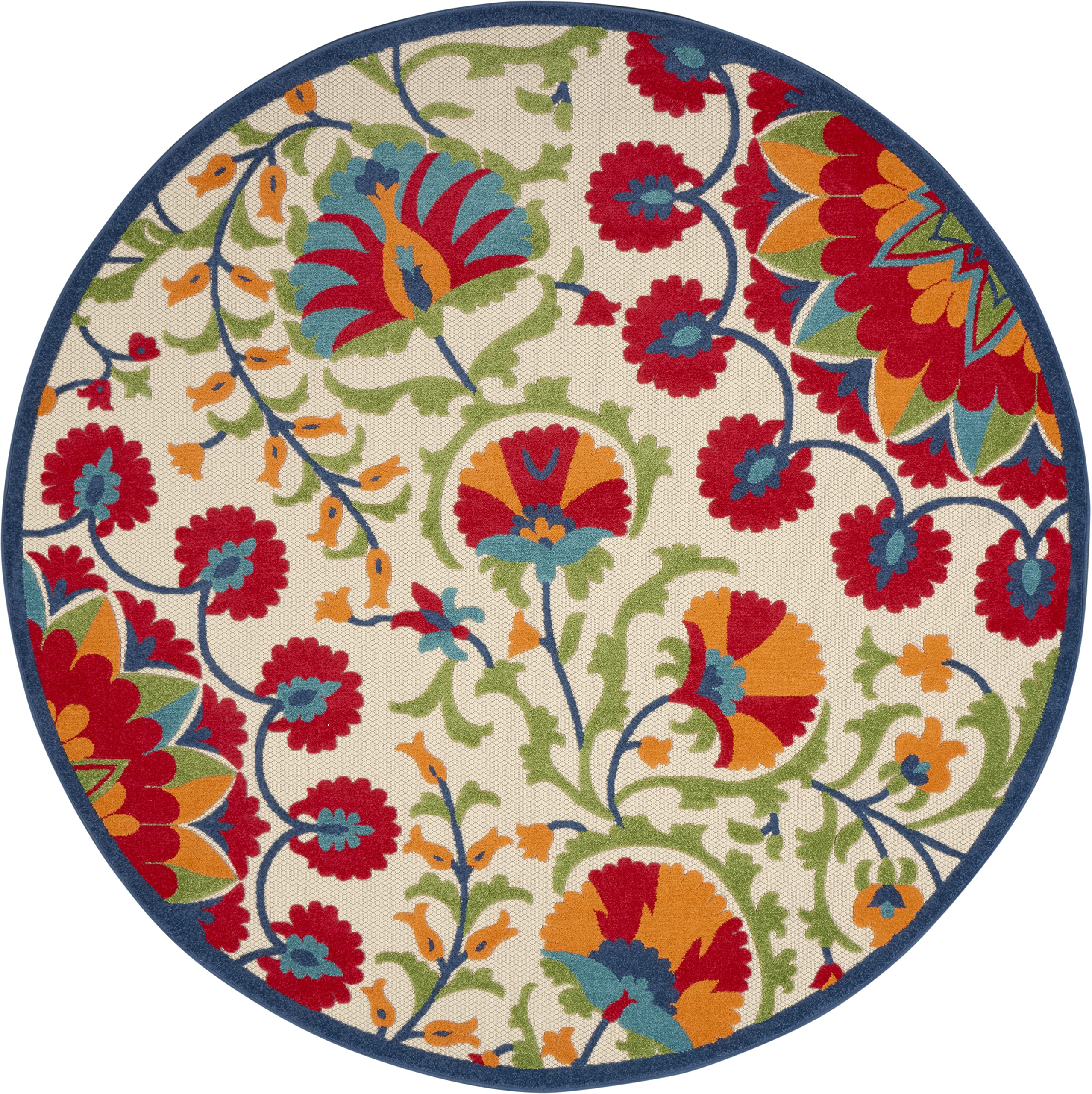 Nourison Aloha Indoor/Outdoor Round Area Rug - 7'10
