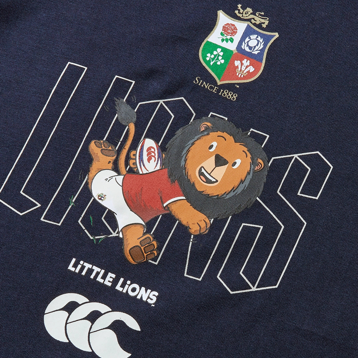 Canterbury British & Irish Little Lions Infant Tee Navy - Cute Baby Rugby Shirt for Boys & Girls - Perfect for Game Day, Family Photos & Nursery Outfits
