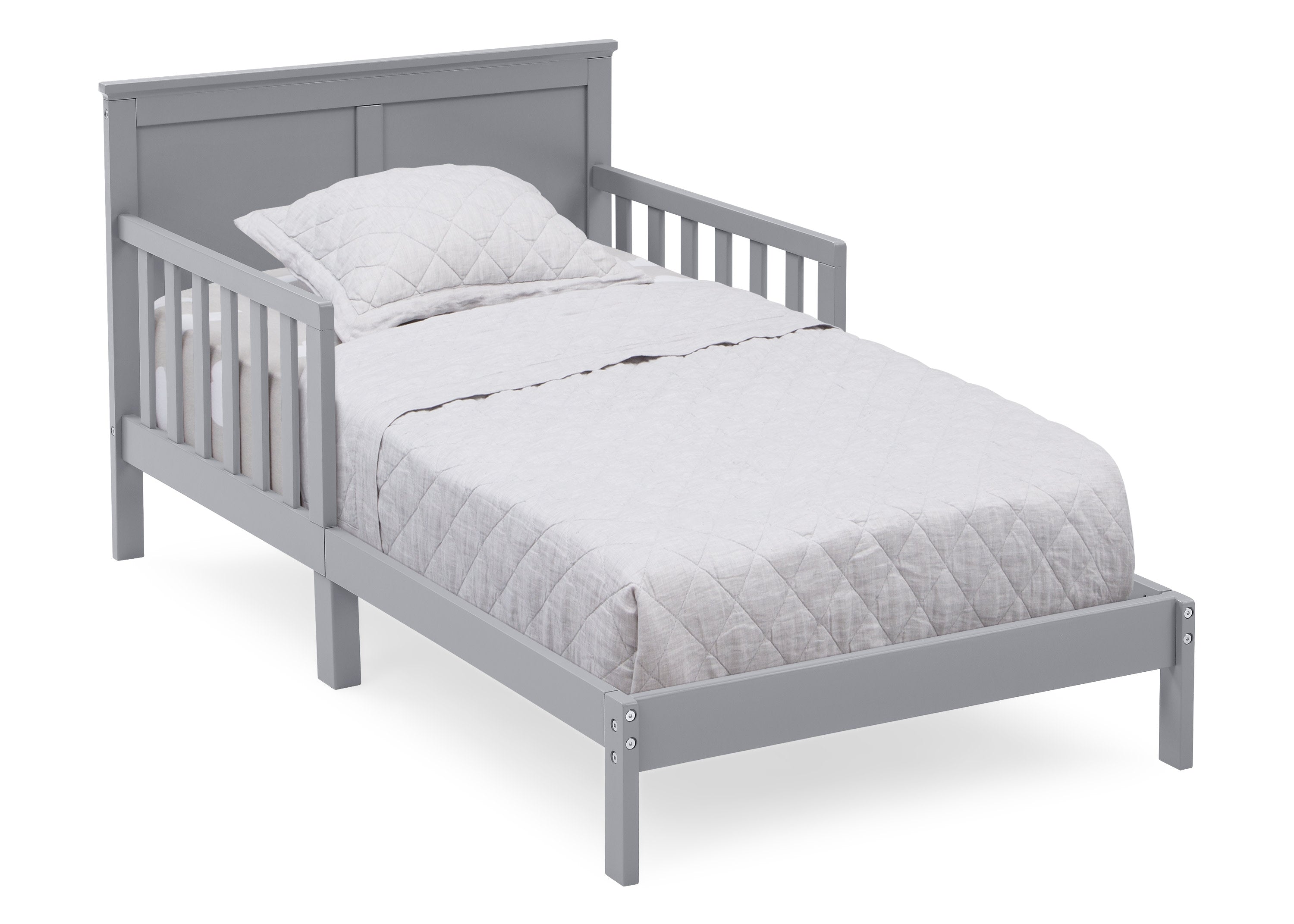Collins Wood Toddler Bed - Solid Pine Wood Convertible Crib for Kids, Safety Rails & Non-Toxic Finish - Perfect for Nursery, Daycare & First Big Kid Bed Transition