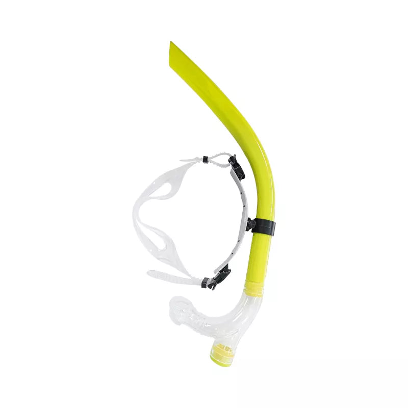 SwimPath Training Snorkel for Adults & Kids - High Performance Swimming Snorkel with Comfortable Mouthpiece - Perfect for Pool, Open Water & Snorkeling Practice - Yellow