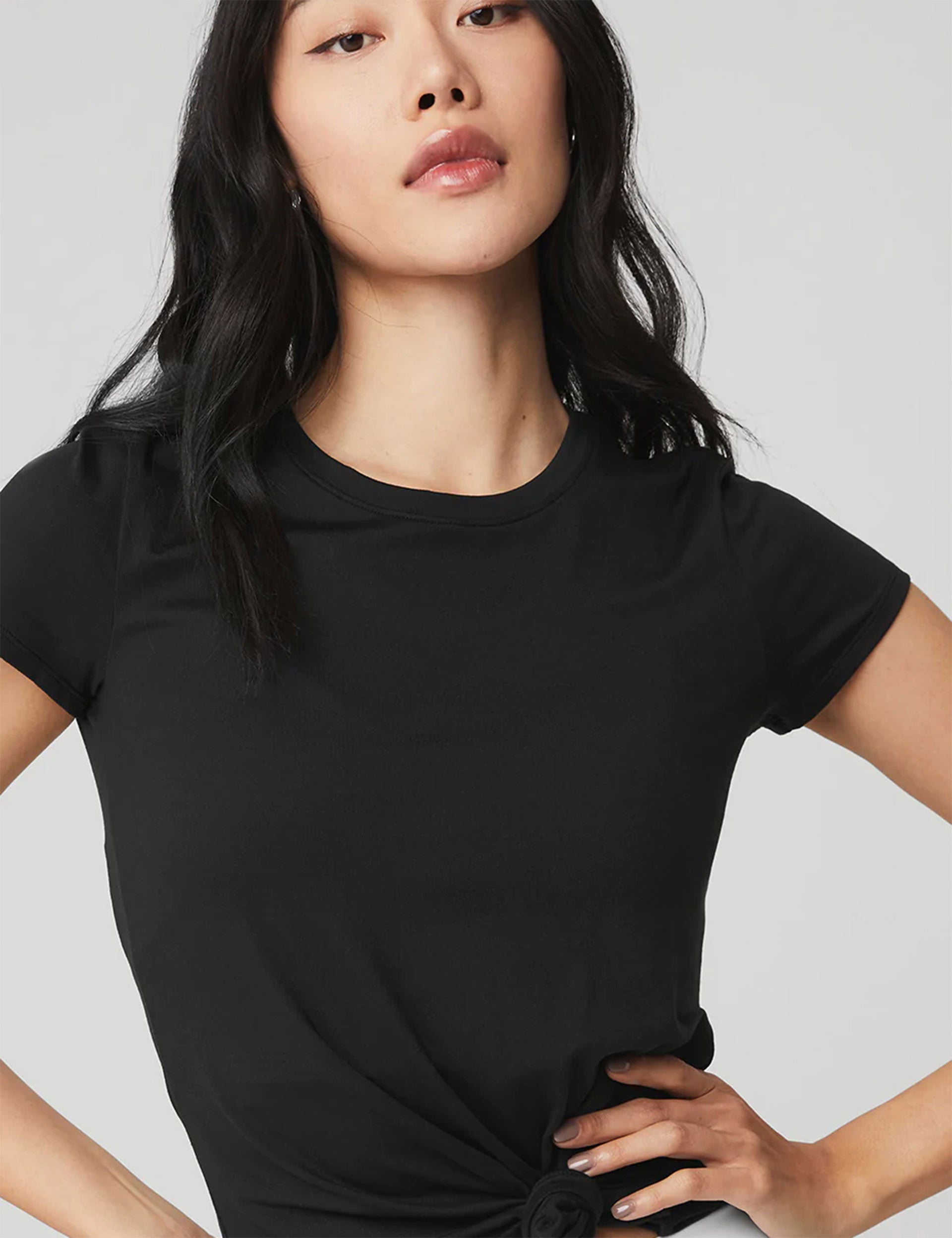 Alosoft Finesse Tee - Premium Soft Cotton T-Shirt for Men & Women (Black) - Perfect for Casual Wear, Gym & Everyday Comfort