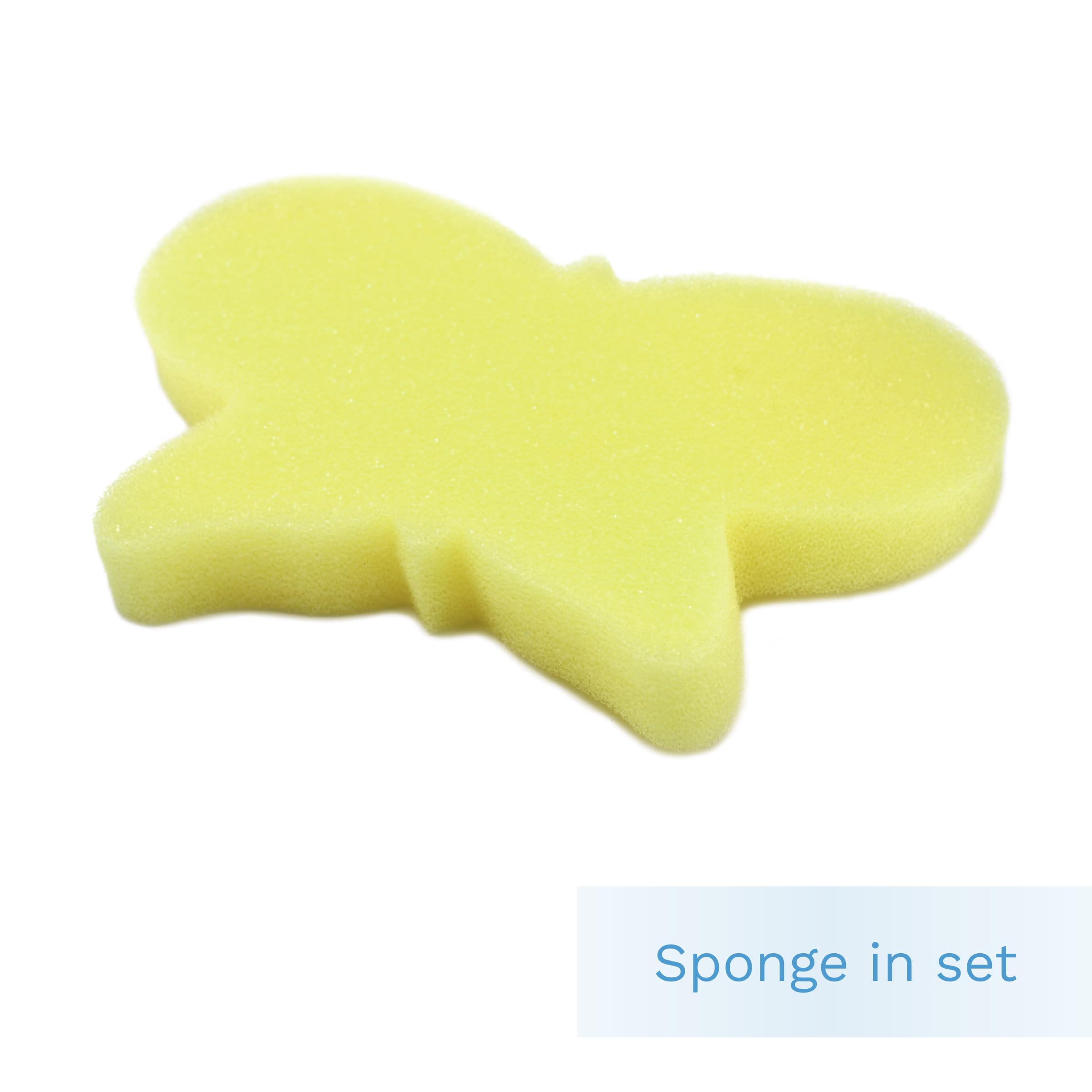 Baby Bathtub Sponge Mat - Support for Infants up to 6kg & 60cm (Blue) - Safe Bathing Aid